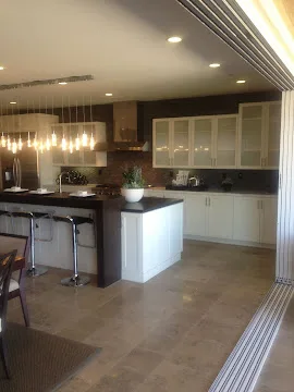 Polished concrete flooring in a bright Ladera Ranch kitchen