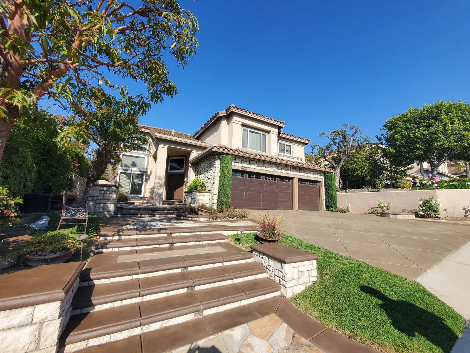 Decorative Concrete Driveway by The Floor Maintenance Company