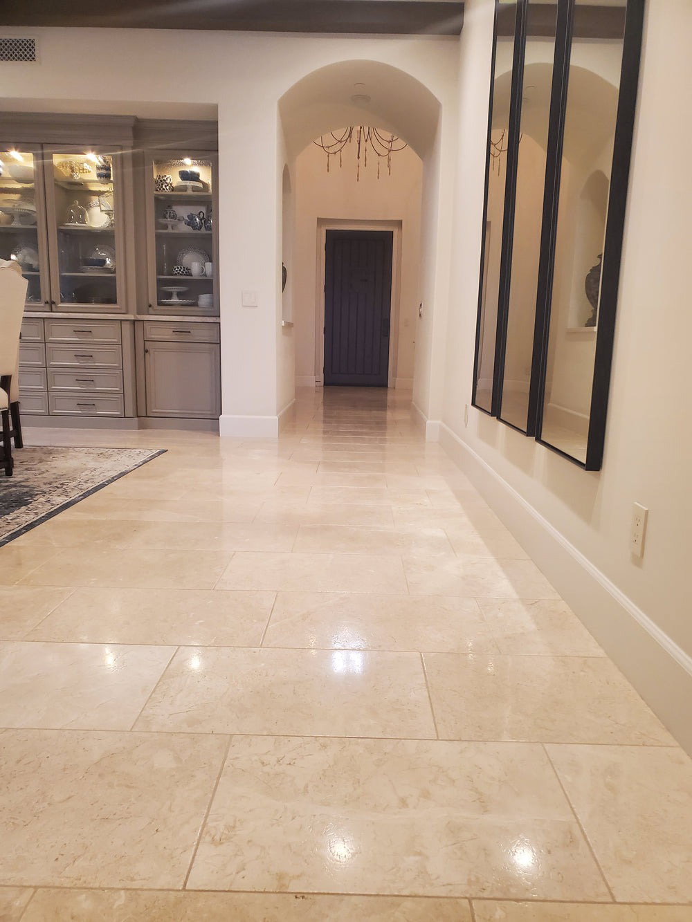 Travertine Detail by The Floor Maintenance Company