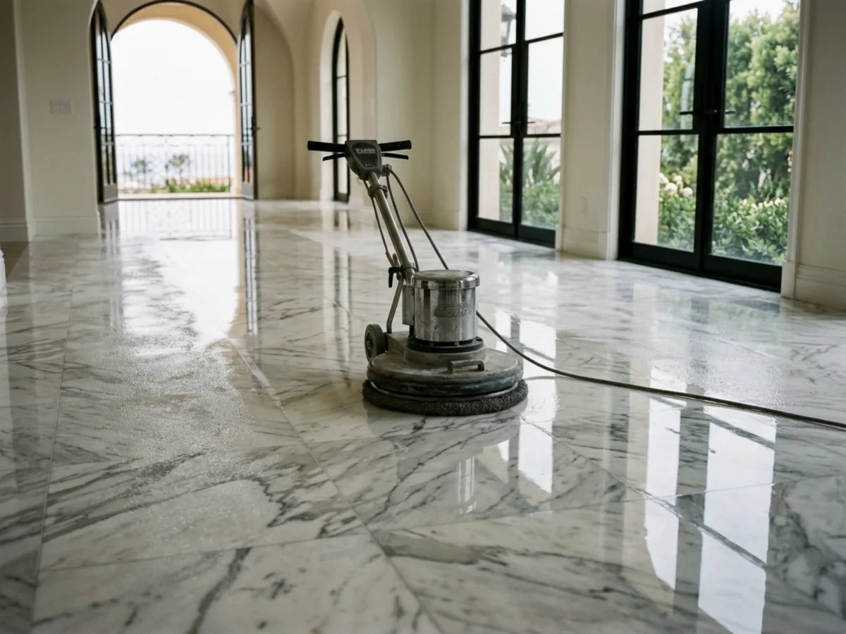 Natural Stone Maintenance in Orange County by The Floor Maintenance Company