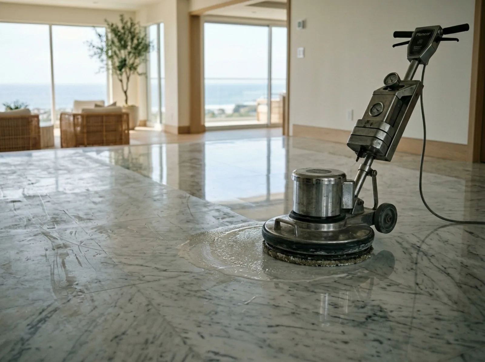 Marble Polishing in Orange County by The Floor Maintenance Company